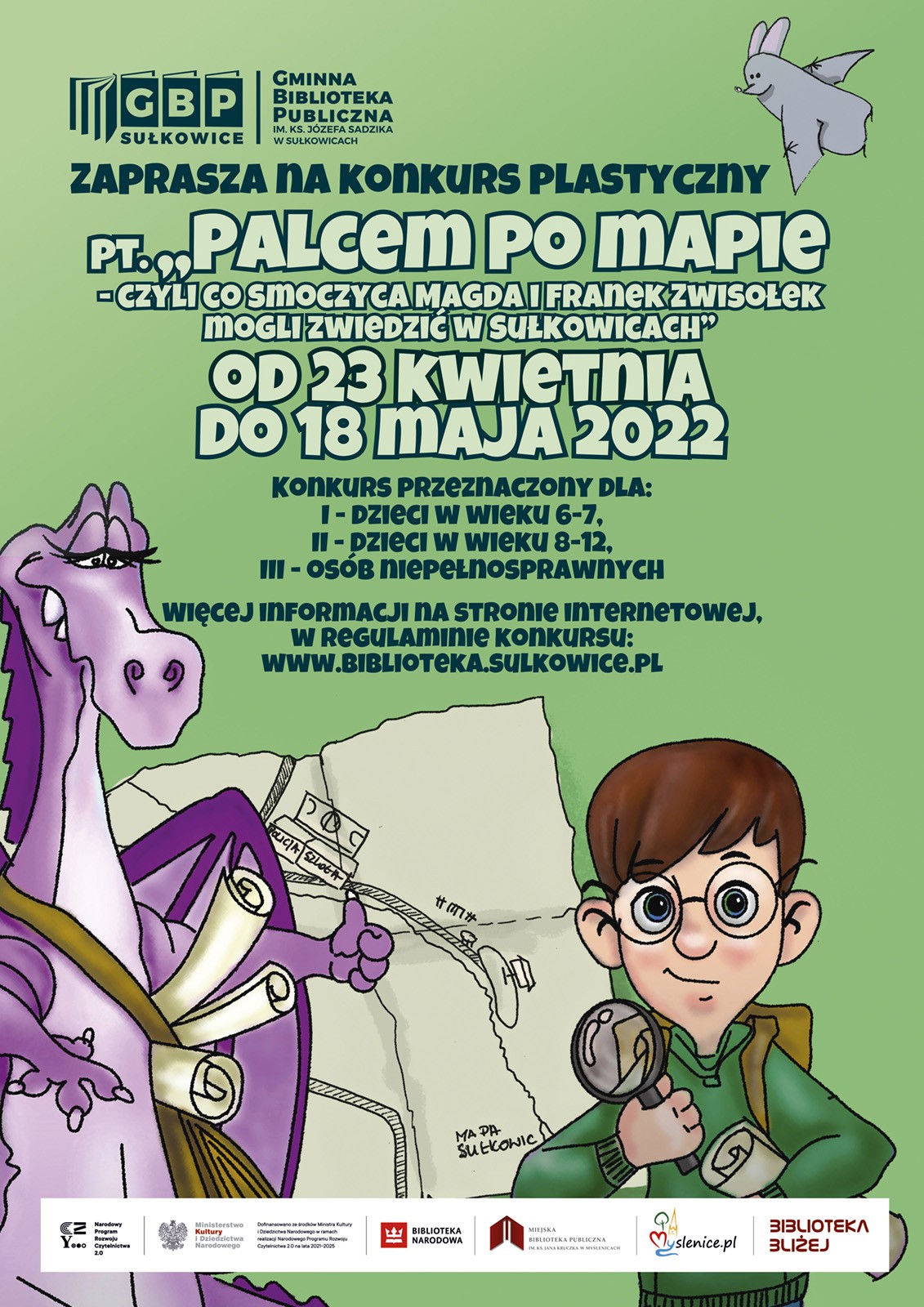 Konkurs | Palcem po mapie – czyli co smoczyca Magda i Franek Zwisołek mogli zwiedzić w Sułkowicach