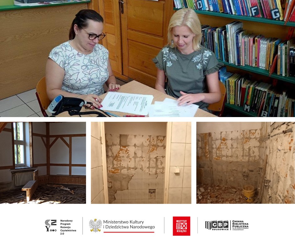 Prace modernizacyjne w bibliotece ruszyły pełną parą