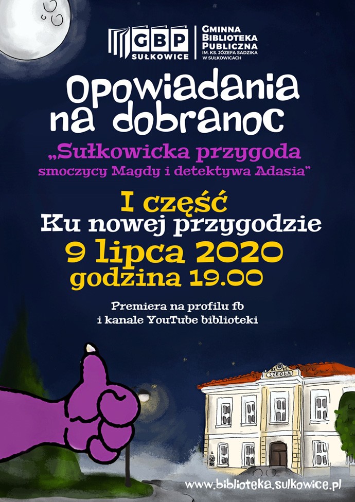 „Opowiadania na dobranoc” – Sułkowicka przygoda smoczycy Magdy i detektywa Adasia.
