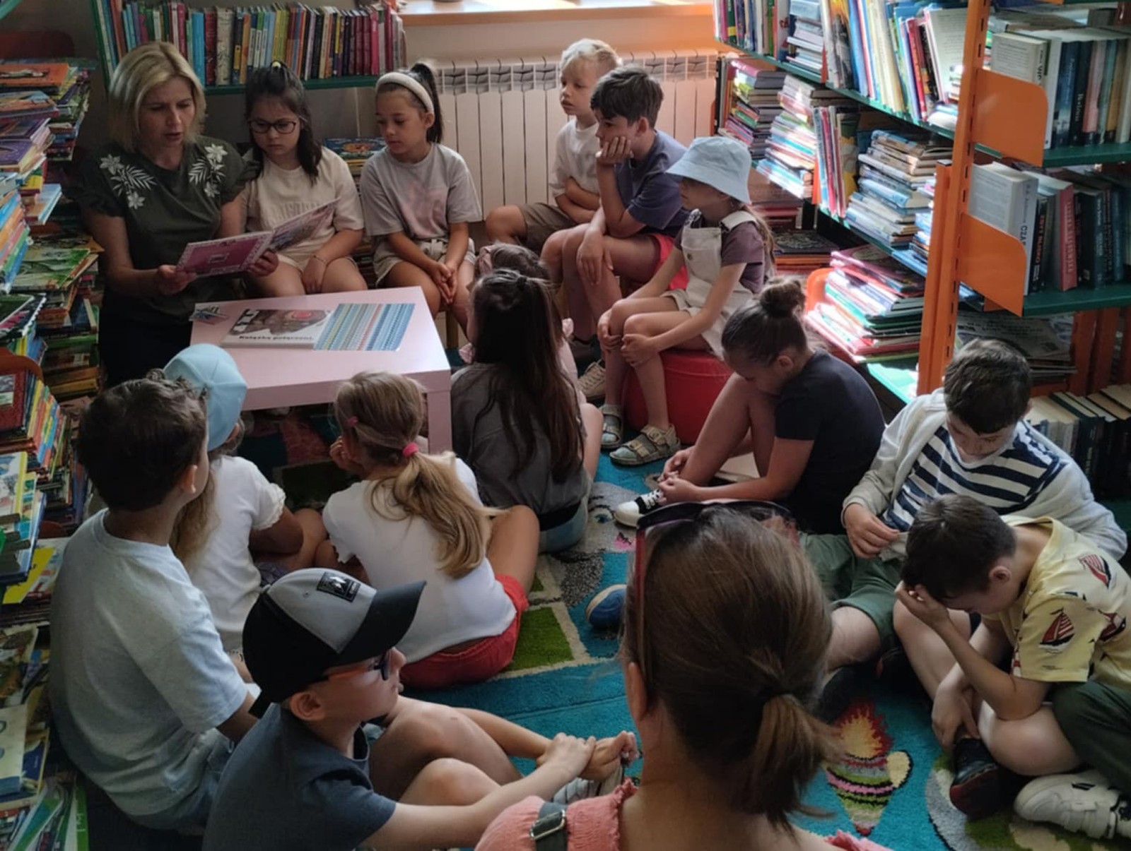 Spotkanie biblioteczne dzieci ze Szkoły Podstawowej nr 1
