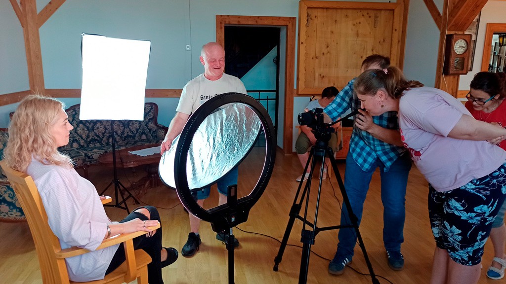Być jak model i fotograf - zajęcia dla WTZ