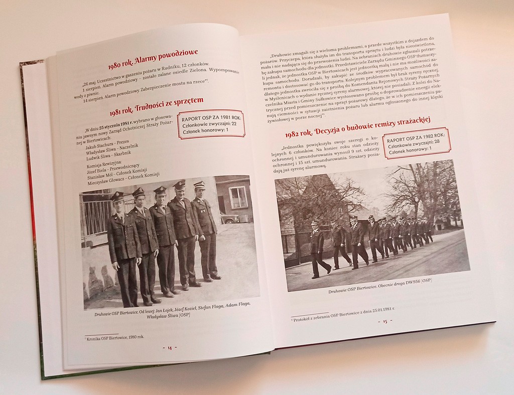 Monografia Ochotniczej Straży Pożarnej w Biertowicach