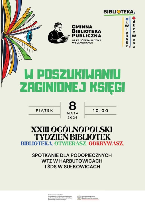 W poszukiwaniu zaginionej księgi - zajęcia dla WTZ i ŚDS